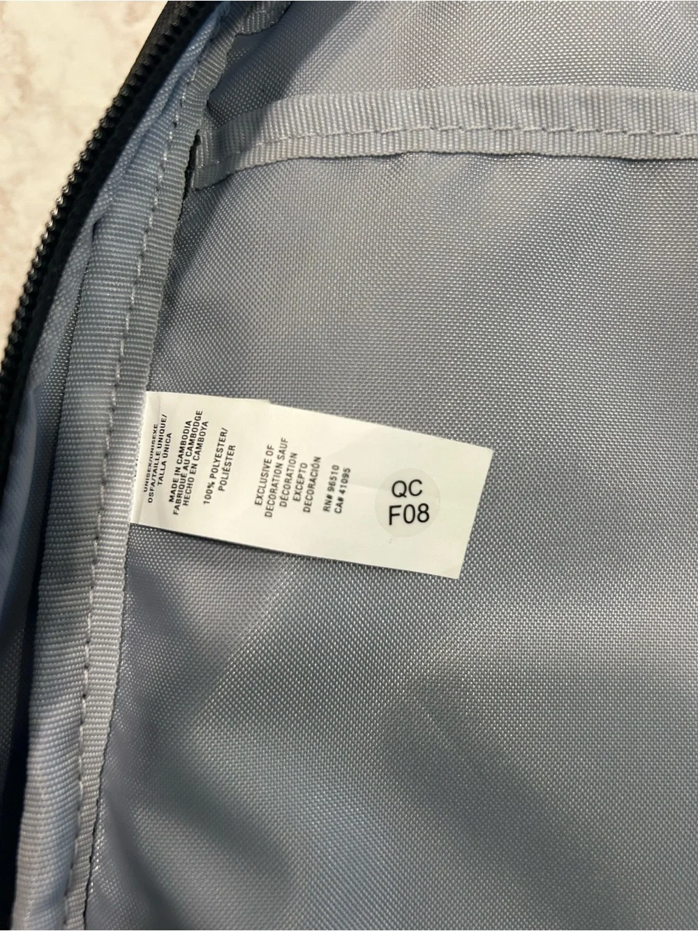 Under Armour Black & Gray Camo Kids Backpack